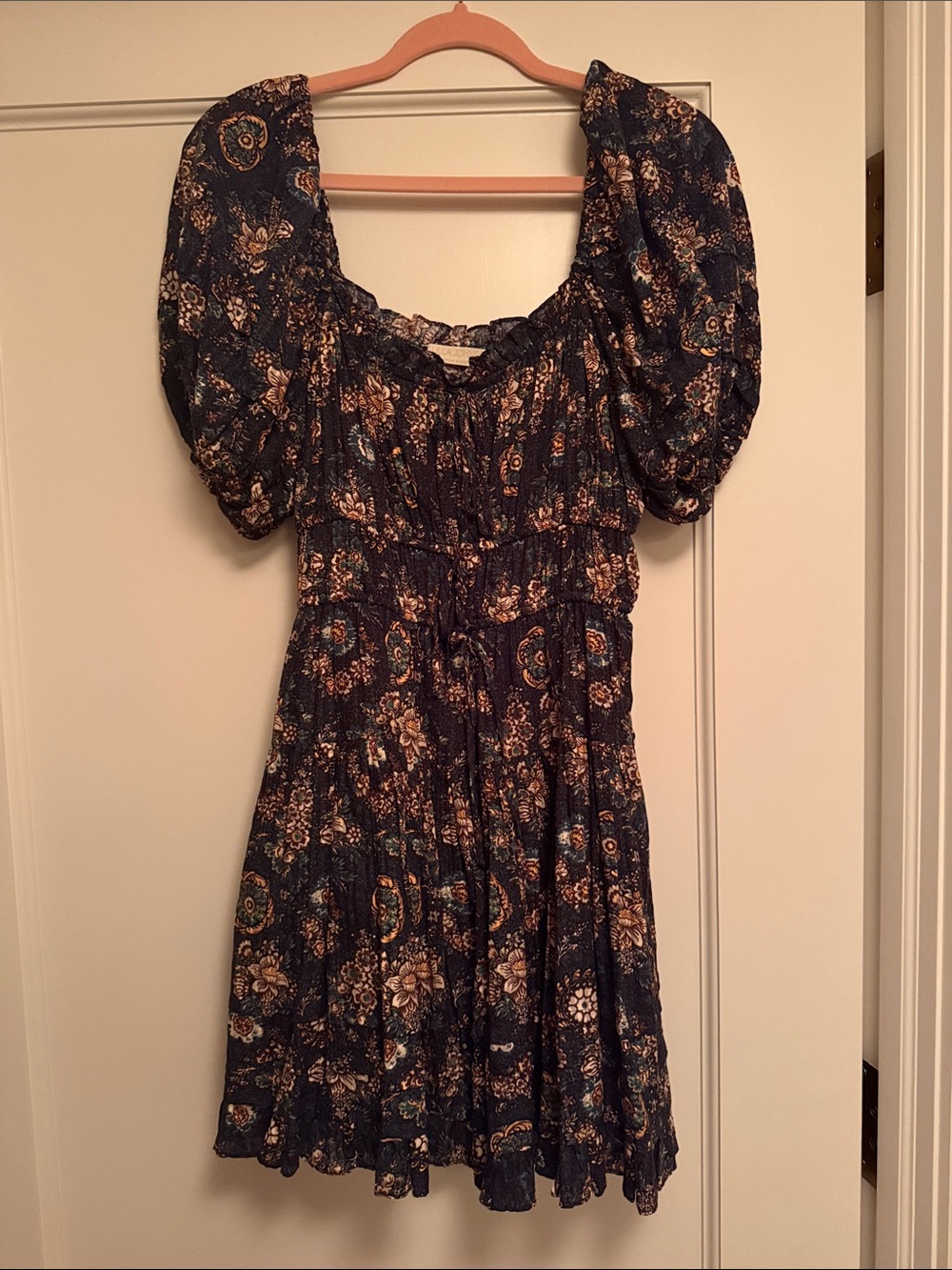 Pulls Johnson Printed Mini Dress - Size 4